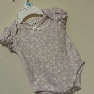 Nicole Miller Lavender Floral Kids Bodysuit